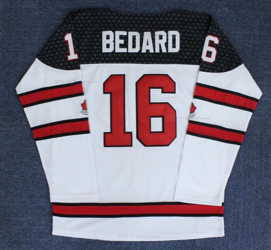 Discover Retro Bedard #16 Canada Hockey Jersey White ;Toddler/Youth/Adult Any Size;Custom Names