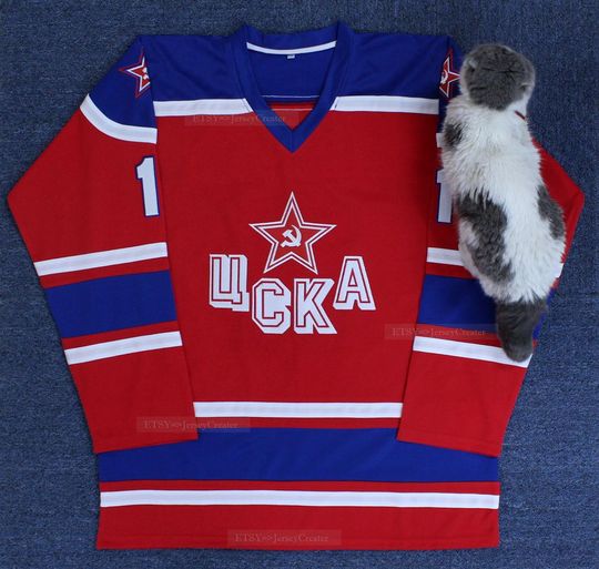 Discover Throwback Evgeny Davydov #11 CSKA Central Red Army Hockey Jersey ;Custom Name;Youth/Adult Any Size