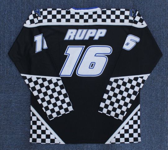 Discover Throwback Galante #17 #13 #49 Wingfield Danbury Hockey Jersey;Youth/Adult Size;White/Blue/Black;Custom Names