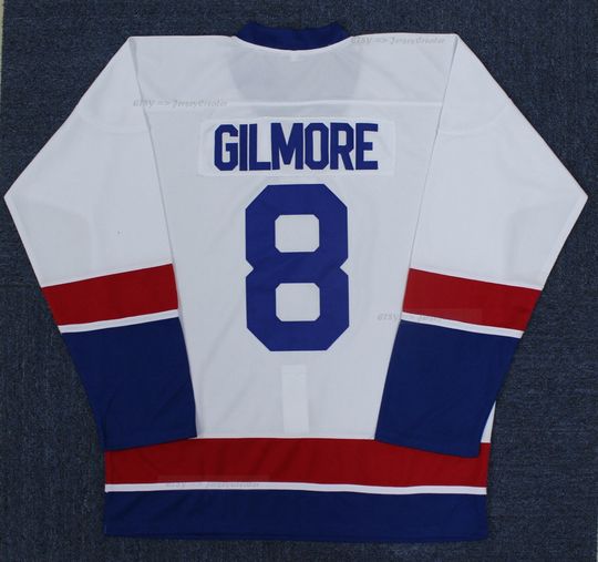 Discover Rare Happy Gilmore #8 Hockey Jersey White Adam Sandler;Toddler/Youth/Men Any Size;Personalized Jersey Cosplay