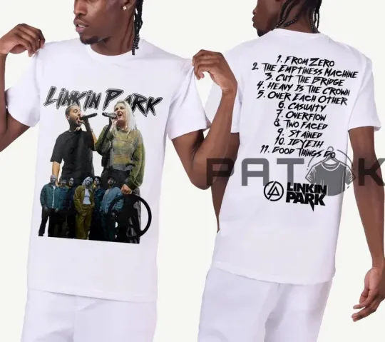 Linkin Park Rock Band T-Shirt, Retro 90s Unisex Casual Tee