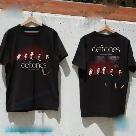 Discover Deftone EU & UK Tour 2026 Schedule Unisex T-Shirt