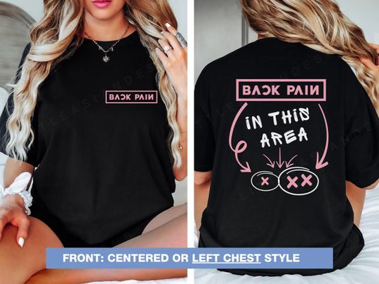 Discover Kpop Black Shirt, Pink & Black, Kpop Merch, Back Pain In This Area, Kpop Concert Shirt, Deadline World Tour, Cute Gym Shirt