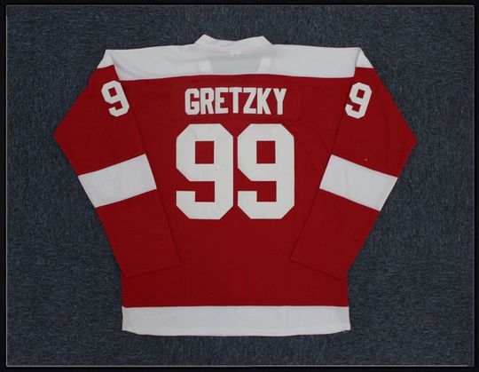 Discover 1977 Gretzky #99 Ontario Greyhounds Hockey Jersey Top Stitched;Toddler Kids/Youth/Adult Any Size;Custom Name
