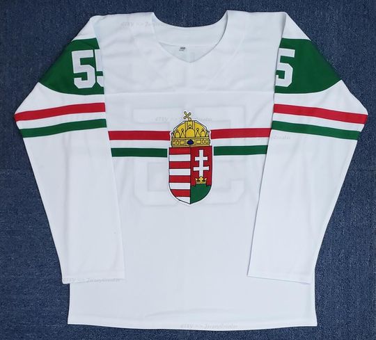 Discover Retro Team Hungary National Hungarian Hockey Jersey Stitched White;Toddler/Youth/Adult;Custom Names