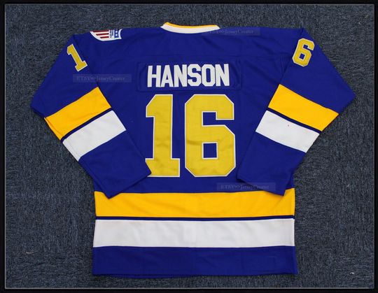 Discover Youth/Kids/Adult Hanson Brothers Chiefs 16 17 18 Hockey Jersey Custom Any Names;Stitched;Any Size;Personalized Hockey Jersey Cosplay