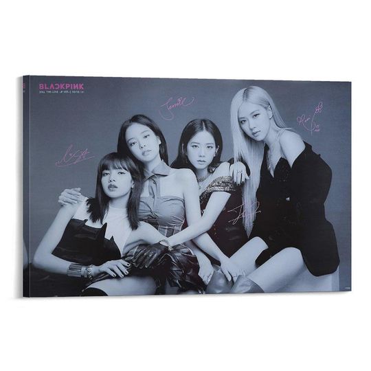 Blackpink Jennie Rose Jisoo Vertical Poster Wall Art Print for Bedroom and Living Room Decor
