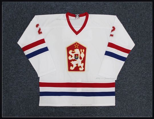 Discover Throwback Dominik Haek #2 Team Czech Hockey Jersey White Stitched;Toddler/Youth/Adult;Custom Name Gifts jersey