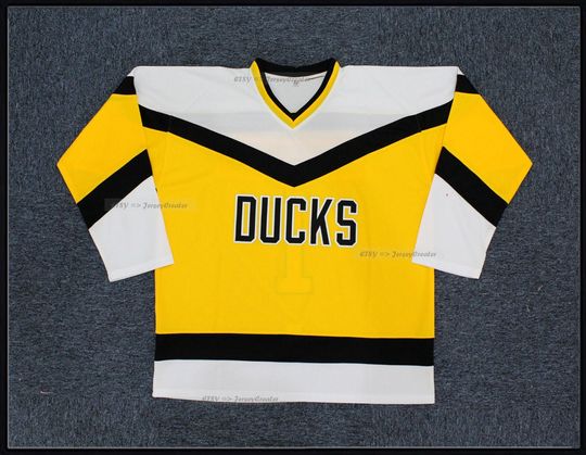 Discover Mighty Duck #1 Suzanne Hanrahan Jersey Custom Names;Stitched;Youth/Kids/Adult Any Size;Personalized Hockey Jersey Cosplay