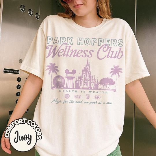 Discover Retro Park Hopper Wellness Club Shirt, Disney Park Hopper T-Shirt, Magic Kingdom Shirt, Disneyand Trip Tee, Vacation Shirt, Disney Gift Tee