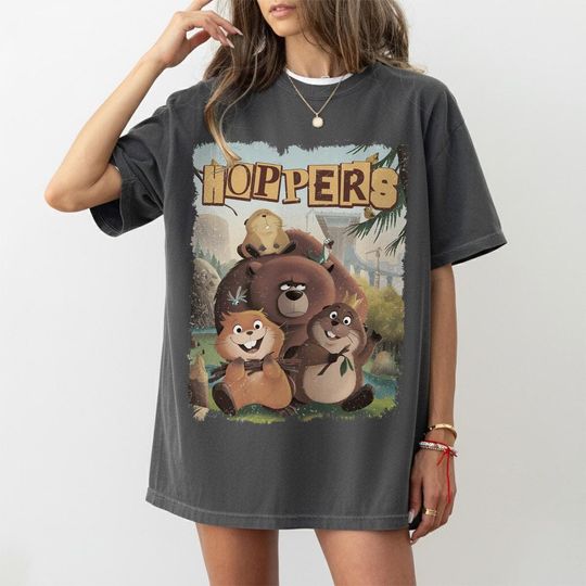 Discover Hoppers Pixar Movie Shirt, Retro Pixar Animation Tee, Disney Pixar Hoppers Graphic Shirt, Disney Matching Family Shirt, Disney Vacation 2026