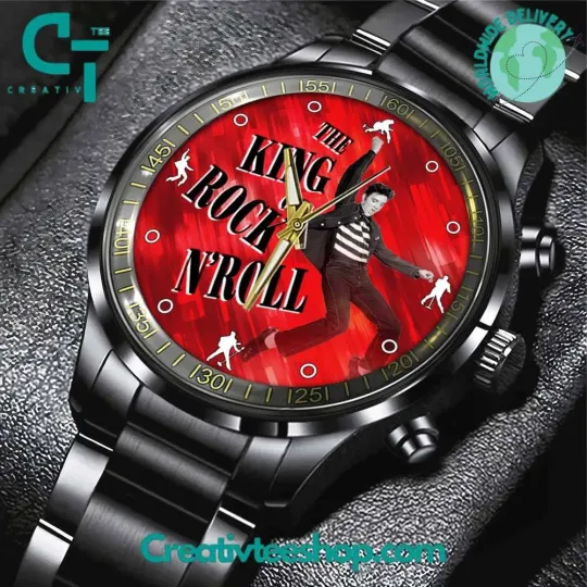 Discover Elvis Presley The King of Rock n Roll Stainless Steel Watch