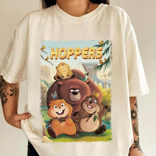 Discover Vintage Disney Hopppers Characters T-Shirt, Disney Movies, Disney Family Matching, Disney Vacation Shirt, Disney Kids Shirt