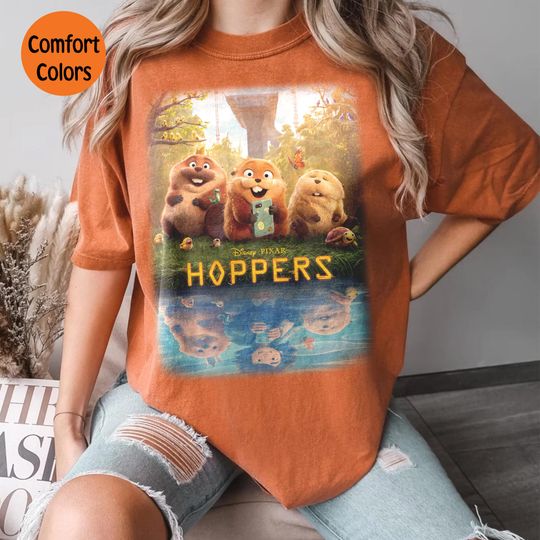 Discover Disney Pixar Hoppers Shirt, Retro Disney Pixar Hoppers Tee, Hoppers Lizard Shirt, Disney Pixar Hoppers Shirt Gift
