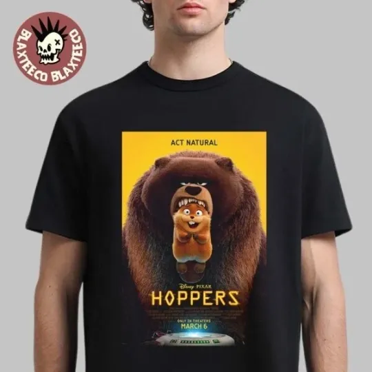 Discover Disney Pixar Hoppers Official Poster Act Natural Only In Theaters 2026 T-Shirt