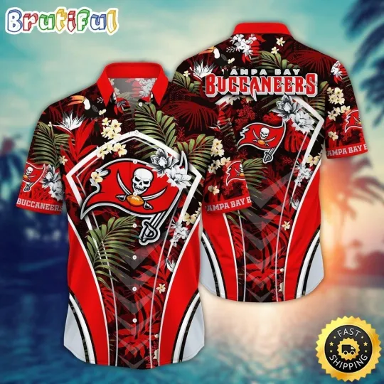 Discover Tampa Bay Football Buccaneerss Team Hawaiian Shirt Button Down