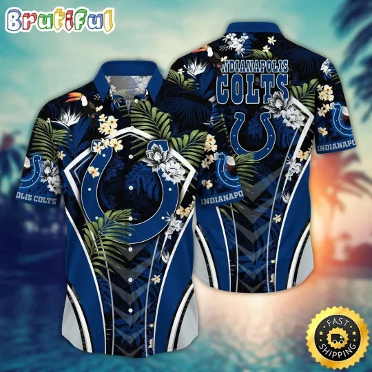 Discover Indianapolis Football Coltss Team Hawaiian Shirt Button Down Unisex
