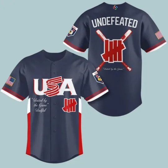 Discover USA Baseball Undefeated Navy 2026 World Baseball Classic Jersey
