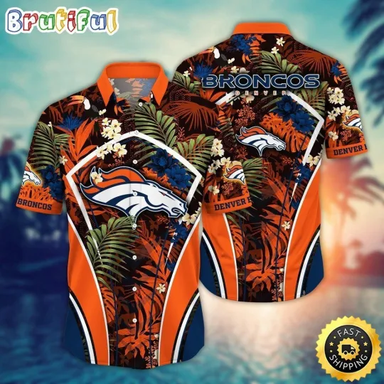Discover Denver Football Broncoss Team Hawaiian Shirt Button Down Unisex