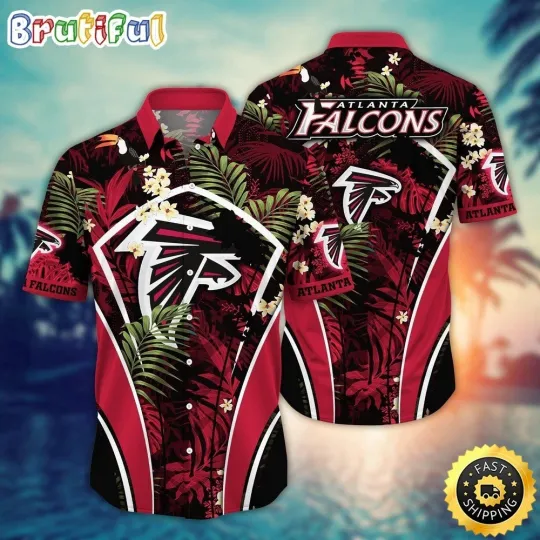 Discover Personalized Atlanta Football Falconss Team Hawaiian Shirt Button Down Unisex