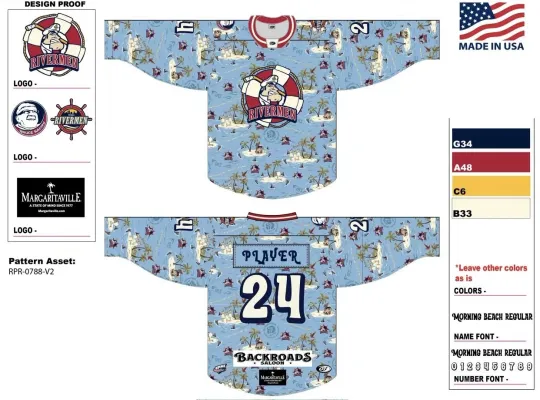 Discover Personalized Peoria Rivermens 2024-25 Hockey Shirt Backroads Saloon Men's