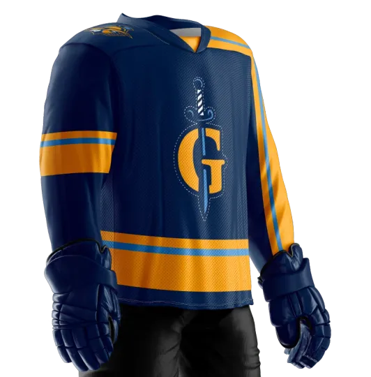 Discover Personalized Atlanta Gladiators 2025-26 Navy Hockey Shirt Unisex