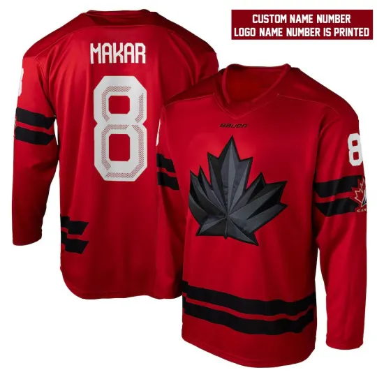 Discover Custom Makar Hockey Canada Hockey Team 2026 Olympics Hockey Shirt