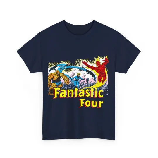 Discover Fantastic Four T-Shirt - John Byrne Art - Thing, Mr Fantastic - Marvel Comics