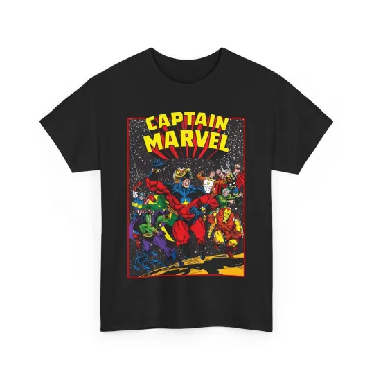 Captain Marvel T-Shirt - Marvel Comics - Jim Starlin Art - Mar-Vell - Kree