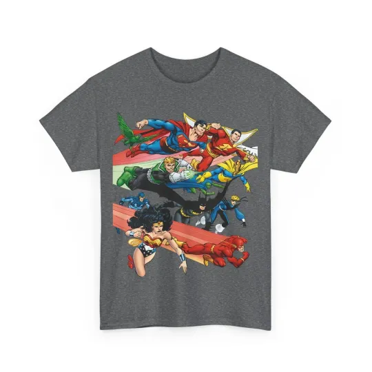 DC Legends T-Shirt - John Byrne Art - Superman, Dr Fate, Blue Beetle - DC Comics