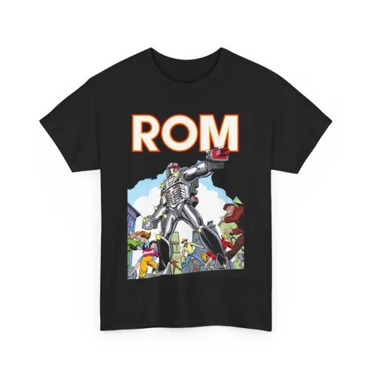 Discover Rom: Spaceknight T-Shirt - Marvel Comics Art- Retro Character - Dire Wraiths