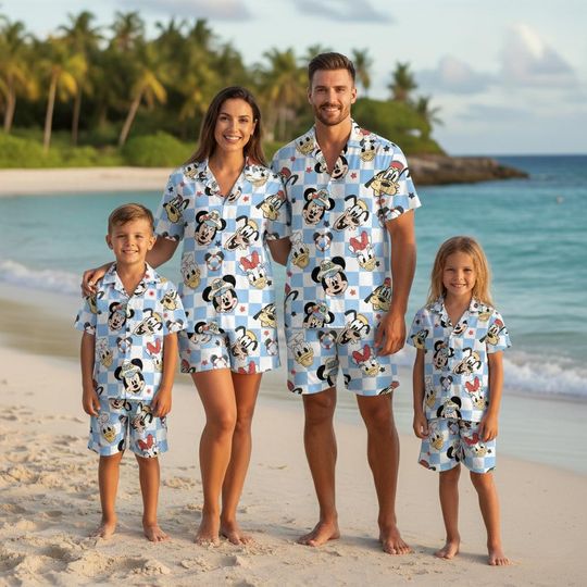 Discover Disney Mickey & Friends Cruise Trip Hawaiian Shirt, Disney Hawaii Shirt, Disney Cruise Squad Hawaii Shirt, Family Cruise Trip Hawaiian Shirt
