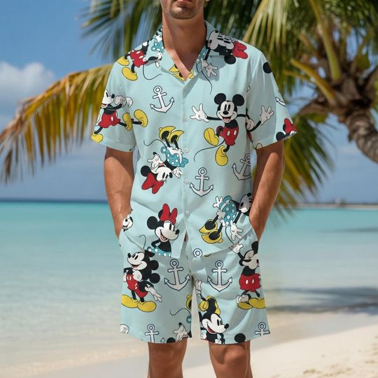 Discover Disney Mickey and Minnie Cruise Trip Hawaiian Shirt, Disney Hawaii Shirt, Disney Cruise Couple Hawaii Shirt, Family Cruise Trip Hawaii Shirt