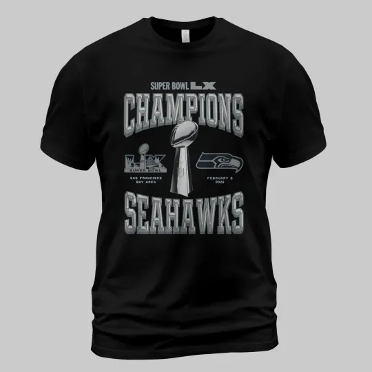 Discover Seahawkss Bow LX ChampiIons Look Room Trophy TShirt - Size S to 5XL