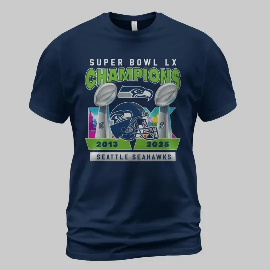 Discover Seahawkss Bowl LX Champiions 2x Limited TShirt - Size S-5XL