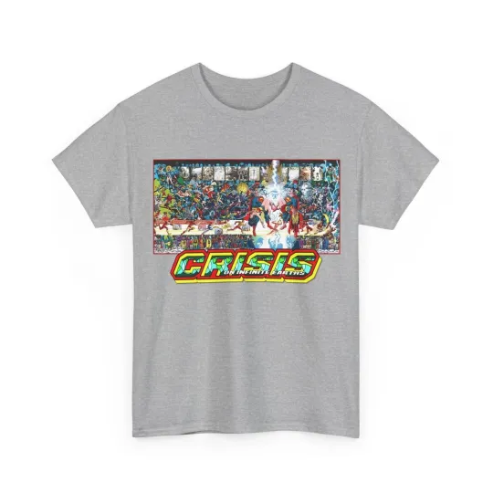 Discover Crisis on Infinite Earths T-Shirt - George Perez/Jerry Ordway Updated Art - DC