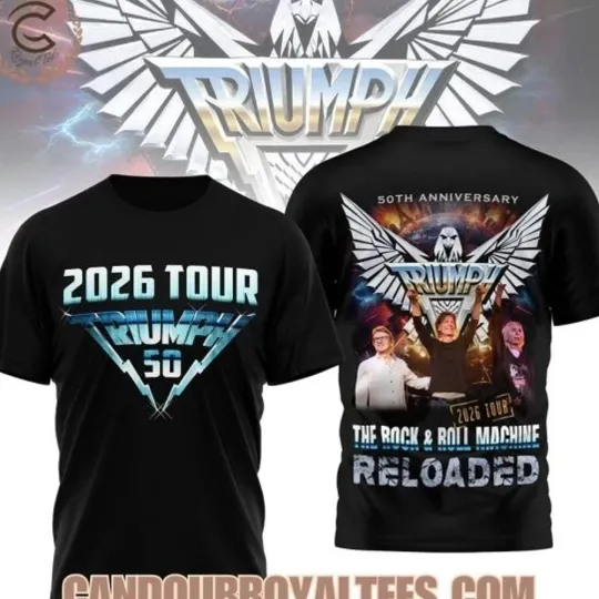 Discover 2026 Tour Triumph 50th Anniversary 3D T-Shirt