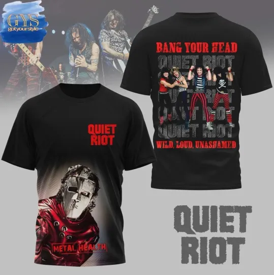 Discover Q Riot Metal Health Limited Edition 3D T-Shirt