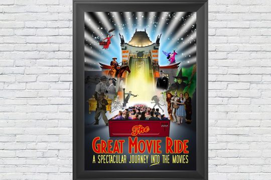 Discover The Great Movie Ride Attraction Poster 12"x18" ~ Disney's Hollywood Studios