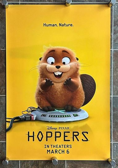 Discover HOPPERS -2026- Original Advance Movie Poster - 27x40 - JON HAMM - Disney - Pixar