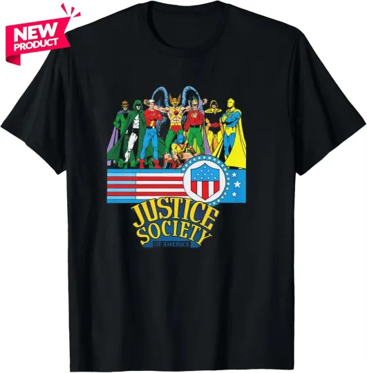 Discover Justice Society of America T-Shirt - George Perez Art - Gildan Unisex Softstyle