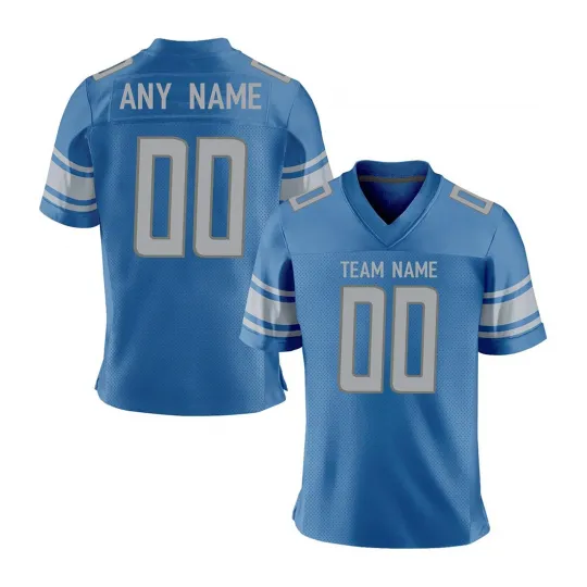 Personalized Mesh Football Jersey with Name and Number for Men Women Youth Kid Fans