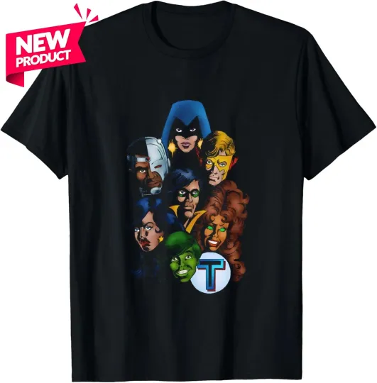 Discover New Teen Titans T-Shirt - George Perez Art - Robin, Wonder Girl, Cyborg, Raven