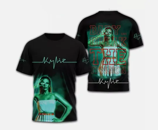 Discover Kylie Minogue Baby Break The Tension For Me 3D T-Shirt