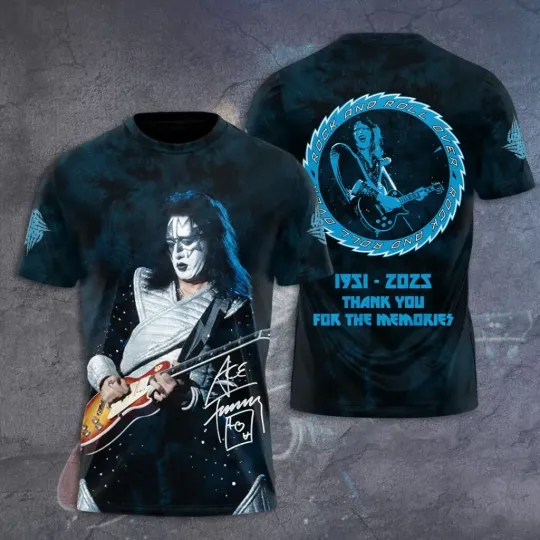 Discover Ace Frehley Thank You 3D T-Shirt