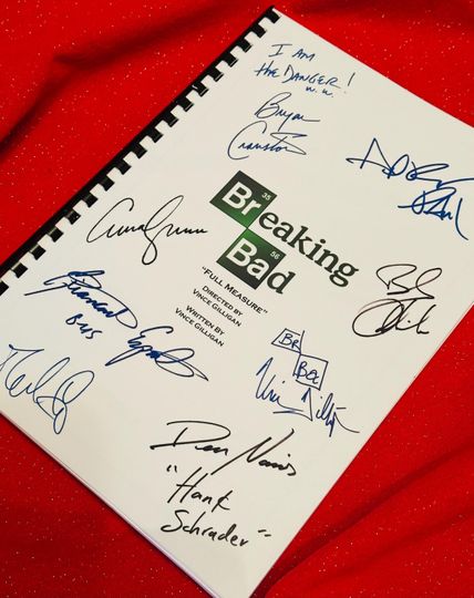 Discover BREAK BAD Notebooks, Movie Present, High Quality Printed Cast Signatures, Birthday Gift, Movie Gift, Film Script, Film Present, Movies,