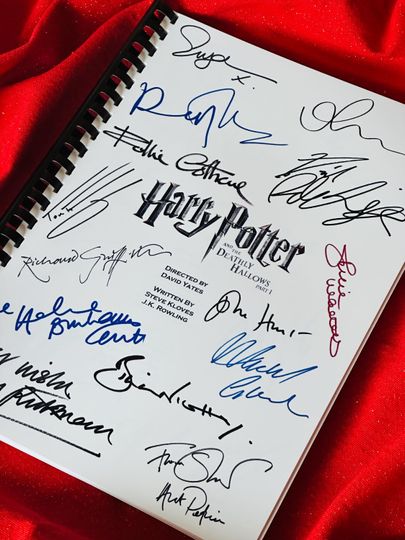 Discover D, HALLOWS Notebooks Signed Movie Notebooks, Movie Present, Birthday Gift, Movie Gift, Film Script, Printed Replicas