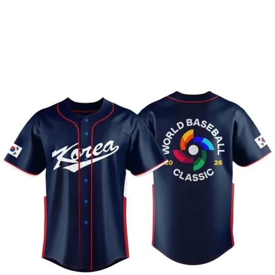 Discover Korea Team 2026 World Baseball Classic Jersey Print For Fan Gear Multicolor