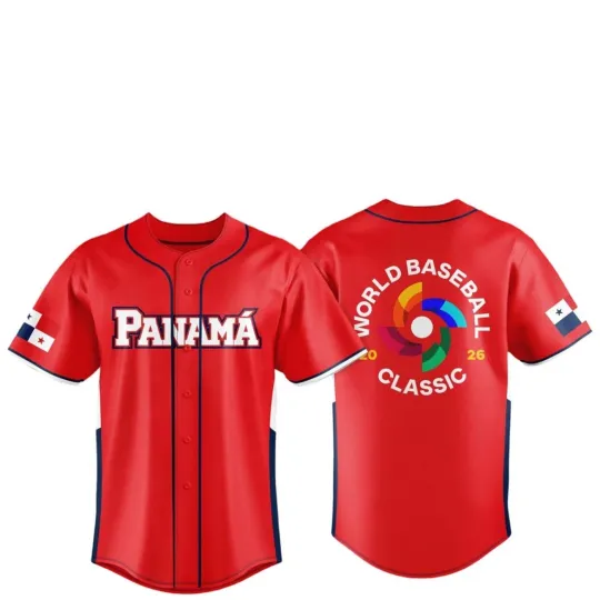 Discover Panama Team 2026 World Baseball Classic Jersey Print For Fan Gear Multicolor