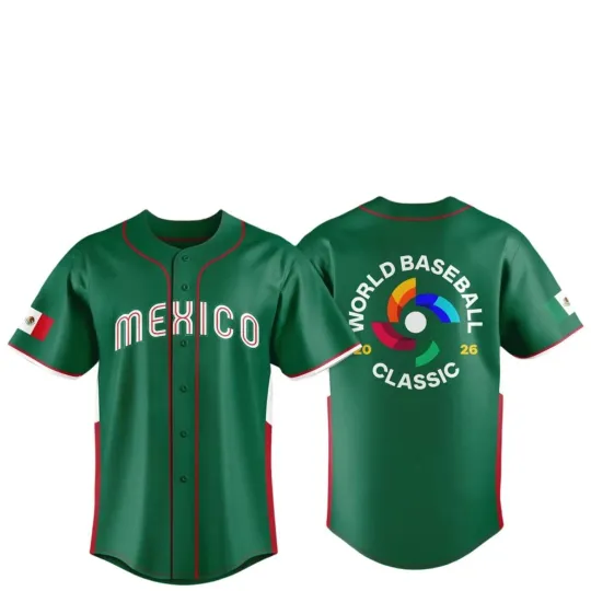 Discover Mexico Team 2026 World Baseball Classic Jersey Print For Fan Gear Multicolor